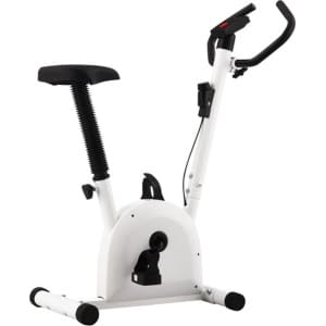 vidaXL - Hometrainer - met - bandweerstand - wit