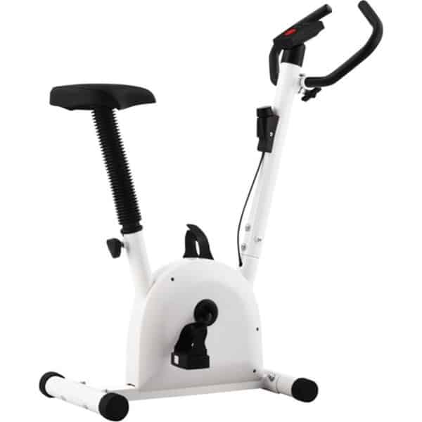 vidaXL - Hometrainer - met - bandweerstand - wit