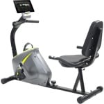 vidaXL - Ligfiets - hometrainer - magnetisch - met - hartslagmeter