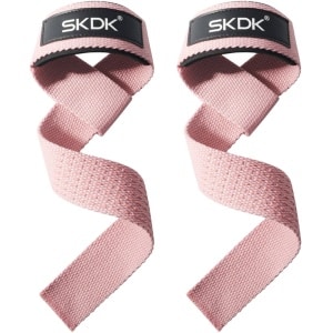 Anti-Slip Silicone Weightlifting Straps - 1 Pair Pink Lifting Wrist Support Hand Grips - Voor Strength Training, Deadlifts & CrossFit - Verbetert Grip & Veiligheid