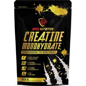 ApexNutrition - Creatine Monohydrate - Micronized 200 Mesh - 500 gram + Gratis trainings-ebook