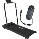 BluMill Loopband Inklapbaar - 1-10km/u- Wandelband - Led Display en Afstandsbediening - Inc. Tablethouder en Fitness App - Ideaal voor onder sta bureau -Treadmill