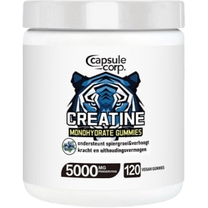 Capsule C - Creatine Monohydraat Gummies - Suikervrij - 120 Gummies - Vegan & Halal - 5000mg - Voor Spiergroei & Energie - Blueberry Smaak - Monohydrate