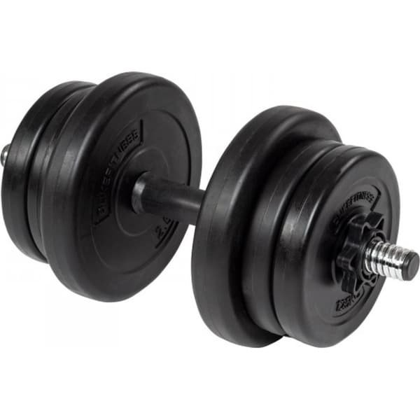 Duke Fitness Dumbbell Set 10 kg - 30mm boring - Stersluiter- 9delig- Halterset met Verstelbare Gewichten - Ideaal voor Krachttraining Thuis