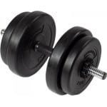 Duke Fitness Dumbbell Set 15 kg - 30mm boring - Stersluiter- 7delig- Halterset met Verstelbare Gewichten - Ideaal voor Krachttraining Thuis