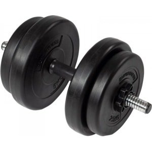 Duke Fitness Dumbbell Set 15 kg - 30mm boring - Stersluiter- 7delig- Halterset met Verstelbare Gewichten - Ideaal voor Krachttraining Thuis