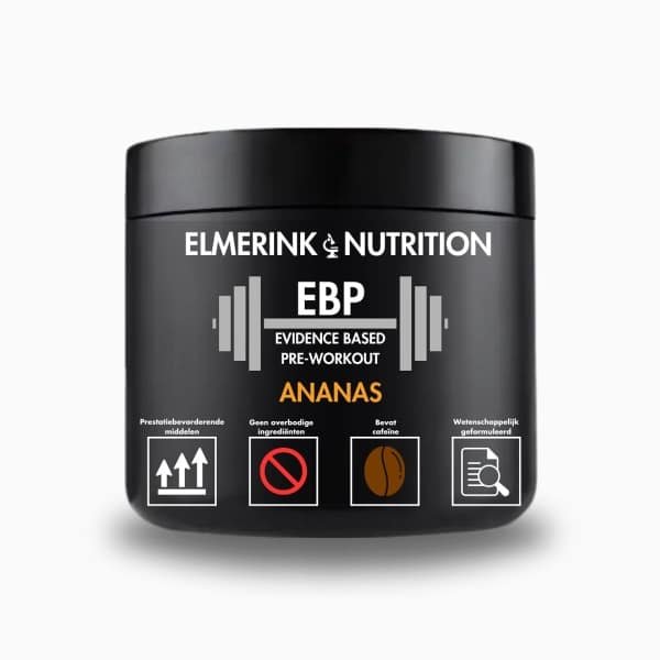 Elmerink Nutrition - Evidence Based Pre-Workout Ananas - Wetenschappelijk onderbouwde formule - Speciaal voor krachtsport - 30 Scoops