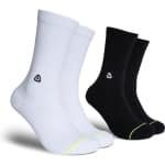 FLINCK Pro Sportsokken Essentials (2-Pack) Zwart en Wit - Maat 36-38 - Superieure Kwaliteit - Unisex - Naadloos Ontwerp voor Crossfit, Hardlopen, Fitness, Fietsen en meer