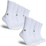 FLINCK Pro Sportsokken Essentials (5-Pack) Wit - Maat 45-48 - Superieure Kwaliteit - Unisex - Naadloos Ontwerp voor Crossfit, Hardlopen, Fitness, Fietsen en meer