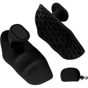 Fitness Krachttraining Grips - Rubberen Gym Gewichtheffen Antislip Oefengrepen - Breaking Limits Power Grips - Deadlift Straps - Lift Straps - Krachttraining - Vingerloze Gewichthef Grips - Anti-slip Palm Protectors - 2 Stuks - Zwart
