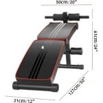 Gran VidaÂ® - Opvouwbare Trainingsbank - Verstelbare Hoogte - Buikspier- en Krachttraining - 250 kg Draagkracht - Compact Ontwerp