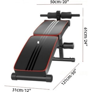 Gran VidaÂ® - Opvouwbare Trainingsbank - Verstelbare Hoogte - Buikspier- en Krachttraining - 250 kg Draagkracht - Compact Ontwerp