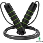 GreenFit Springtouw - Verstelbaar - Springtouw volwassenen - Springtouwen - Sport - Jump rope - Fitness - Boksen - Sport - Krachttraining - Crossfit