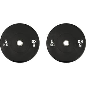 Gym masters | 5 KG (set van 2 stuks) - Olympische Halterschijven / Halterschijf / Bumper Plate - 50 mm - Crossfit / Krachttraining - 5KG / 50mm