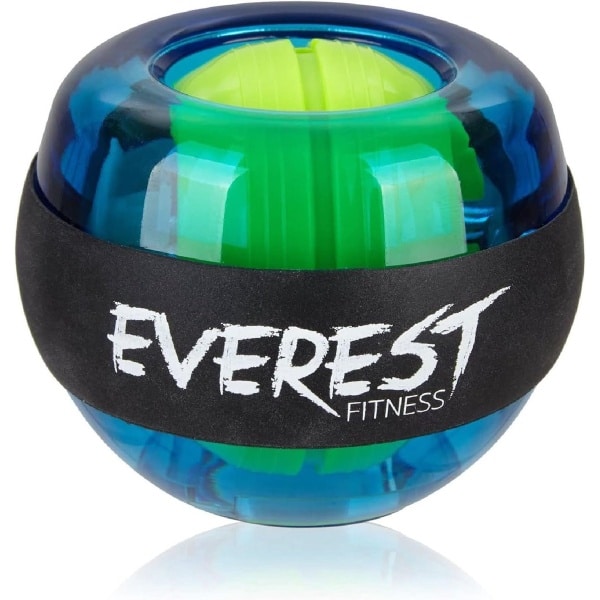 Gyroscopische Handtrainer Bal voor Krachttraining van Hand- en Armspieren - Neonblauw/Zwart