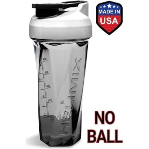Helimix Drinkfles Shaker beker Wit - 828ml - Geen blending bal of garde nodig - Beste draagbare pre-workout wei-eiwit fitness beker - Mixt Cocktails, Smoothies en Shakes - Bidon is vaatwasserbestendig
