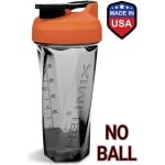 Helimix Shake Beker - Kleur Oranje - 828ml - Geen blending bal of garde nodig - Beste draagbare pre-workout wei-eiwit fitness beker - Mixt Cocktails, Smoothies en Shakes - Bidon is vaatwasserbestendig