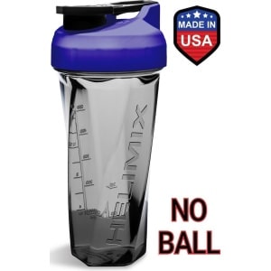 Helimix Vortex Shaker beker Purple - 828ml - Geen blending bal of garde nodig - Beste draagbare pre-workout wei-eiwit fitness beker - Mixt Cocktails, Smoothies en Shakes - Bidon is vaatwasserbestendig