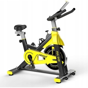 Hometrainer - Mechanische Weerstand - Geel & Zwart - Met Tablethouder