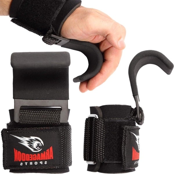 Liftbanden met gewatteerde polsbandages voor maximale grip - premium polshaken - handschoenen en pads alternatief - fitness gym gewichtheffen krachttraining - pull-up, deadlifting, shrugs