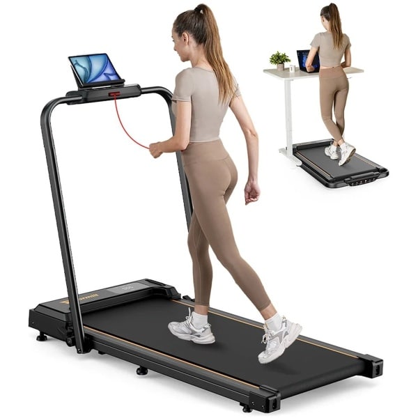Mila Shop Loopband - Hometrainer - Loopband - fitness - Loopband inklapbaar - Loopband elektrisch - motor - Led display - Afstandsbediening- 120KG