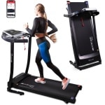 Mobiclinic ETNA - Opvouwbare loopband - Bluetooth-luidspreker - 12 km/u - Verhoogsysteem - App LCD-scherm 139x61x113 cm - Stil