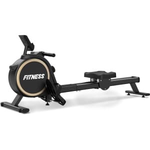 Opvouwbaar Roeimachine met Bluetooth - Magnetische Roeitrainer - met LCD-scherm en 16 weerstandsniveaus - Maximale capaciteit 160 KG - Stil - Zwart