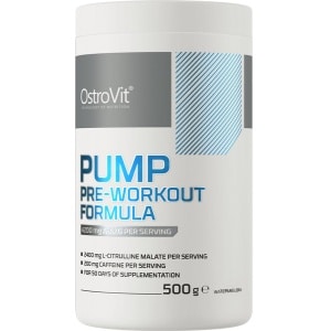 OstroVit - PUMP Pre-Workout Formula - 500 g - watermelon - Pre-Workout poeder - pre-workout booster met 8 actieve ingrediënten - zonder toegevoegde suikers