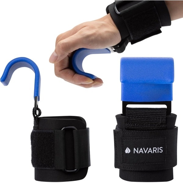 Polssteunliftbanden met Krachttraining Haken - 2x Polshaak voor Fitness en Gewrichtsbescherming - Professionele Polsbanden - Zwart