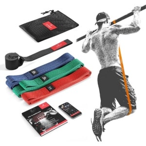 Pull Up Weerstandsband Voor Fitness - Optrekhulp Elastiek Met Trainingsgids - Powerband Voor Gym-Oefeningen - Stretching-Hulp - Trainingsband Voor Krachttraining