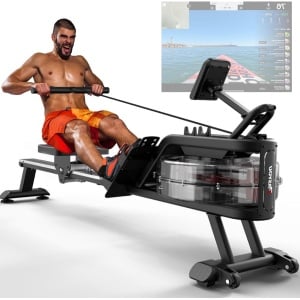 Roeitrainer Inklapbaar - Roeimachine - 160 Kg gewichtscapiciteit - Magnetische Roeiapparaat Fitness - 6 Weerstandniveaus - LCD Monitor