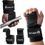 Trekhulp haak voor krachttraining - neopreen haak (paar) met 9 cm breed - bodybuilding powerlifting fitness - mannen en vrouwen