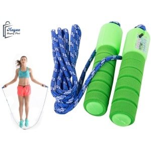 Verstelbaar springtouw met toonbank - Perfect voor Fitness & CrossFit - springtouw volwassenen - springtouwen - springtouw kinderen - groente