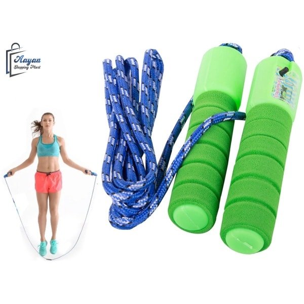 Verstelbaar springtouw met toonbank - Perfect voor Fitness & CrossFit - springtouw volwassenen - springtouwen - springtouw kinderen - groente