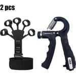 Verstelbare Handgreep Oefeningsset, 2 PCS R-Type Countable Gripper Kit, Wrist Expander, Vinger Versterkende Pliers Spring, Fitness & Krachttraining Apparatuur voor Thuis en Gym