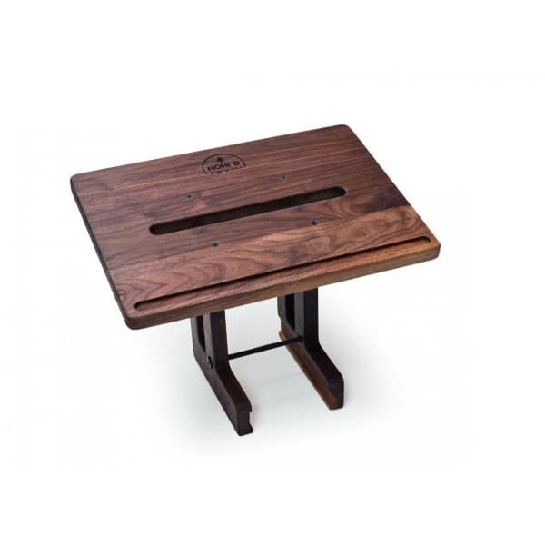 WaterRower Laptop Steun Notenhout - Houten Laptophouder voor Roeitrainer - Geschikt voor Laptops tot 17 Inch - Eenvoudige Montage - Veiligheidsrand - Diverse Houtsoorten