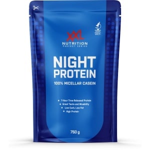 XXL Nutrition - Night Protein - 87% Eiwit - 100% Micellar Caseïne Eiwit - Eiwitpoeder Proteine Shake - Diverse Smaken - Vanille - 750 gram (19 shakes)