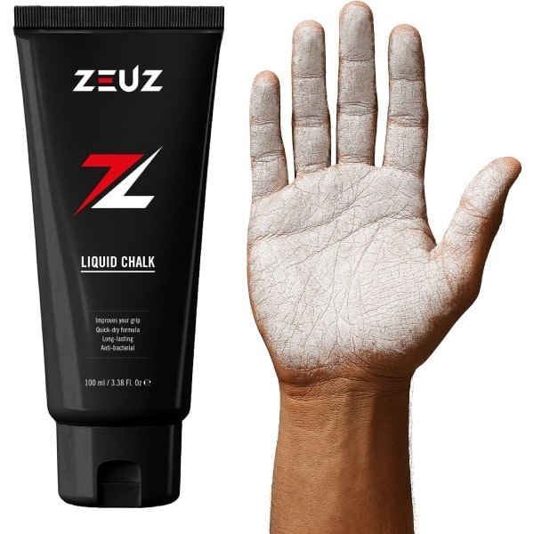 ZEUZ Liquid Chalk - Vloeibare Magnesium Poeder voor Gym, Fitness, CrossFit, Klimmen & Turnen - Verbeterde Grip - 100 ML