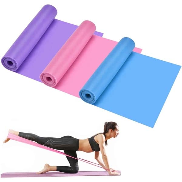 3 stuks weerstandsbandenset Huidvriendelijke weerstand 3 verschillende niveaus stretchbanden voor oefeningen voor krachttraining Yoga Gym Pilates Fitness Stretching Home Gym met verschillende weerstandsintensiteiten - voor full body workouts
