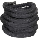 Battle Rope - Fitness Rope Pro - Zwart - 10 m - ⌀ 38 mm - Incl. Beschermhoes - Zachte grip - Binnen- en buitengebruik - Power Rope - Voor Crossfit, Krachttraining & Conditionering, Workout - Battle Rope 10 meter - Fitness Rope - Battle Ropes
