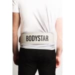 BodyStar Belt. Lifting belt - Maat M - Roller gesp - Powerlift riem - Fitness riem - Weightlifting belt - Gewichthefriem - Krachttraining - Powerlifting - Fitness - Leren Riem (WIT))