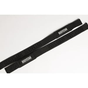 BodyStar Lifting Straps - Krachttraining Accessoires - Deadlift Straps - Powerlifting Straps - Zwart