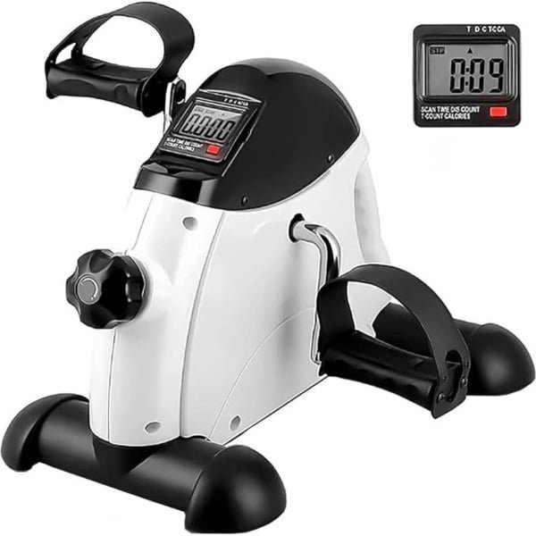 Bureaufiets - Deskbike Met LCD-Display - Stoelfiets Bewegingstrainer - Bureau Fiets Met Instelbare Weerstand - Mini Hometrainer - 40 x 33 x 20 Cm