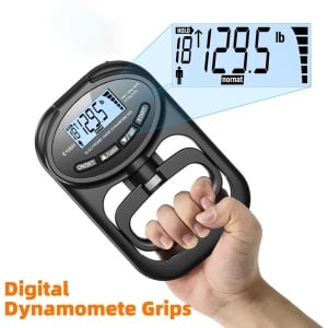 Digitale Handdynamometer 265 lbs - Grips Krachttrainer met LCD-scherm, USB en Elektronische Spierkracht Tester - Krachtmeting voor Sport, Revalidatie, Thuisgebruik en School