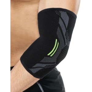 Elleboogbandage met compressie bij epicondylitis en peesschedeontsteking - ideaal voor sportschool, crossfit, tennis, golf en sport in het algemeen