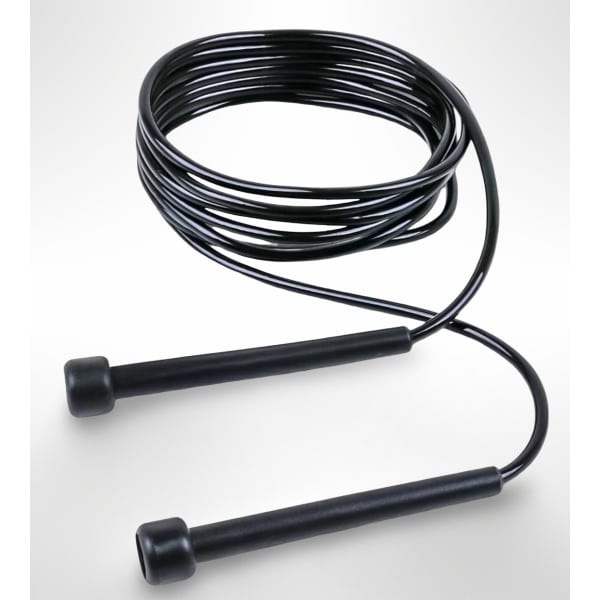 FIGHTSENSE Springtouw - Verstelbaar Speed Rope - Lichtgewicht - Fitness, Boksen, Cardio - Zwart