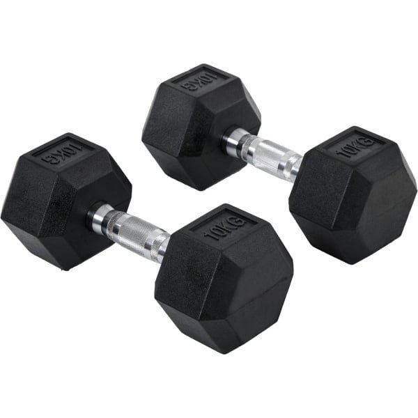 Fitgoodz - Dumbbells - Hexa dumbbell - Set 2x 10 Kg - Hex Dumbbel - Krachttraining - Crossfit