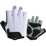 Fitnesshandschoenen voor dames - Gewichthefhandschoenen - Verstelbare ademende fitnesshandschoenen - Antislip en slijtvast - Halfvinger fietshandschoenen - Geschikt voor gewichtheffen, fietsen, krachttraining, rotsklimmen - XL