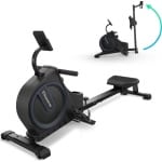 Flowsense Inklapbaar Roeiapparaat - Roeimachine - Geluidsstil - Magnetische Roeitrainer Fitness - 16 Weerstandniveaus - LCD Monitor