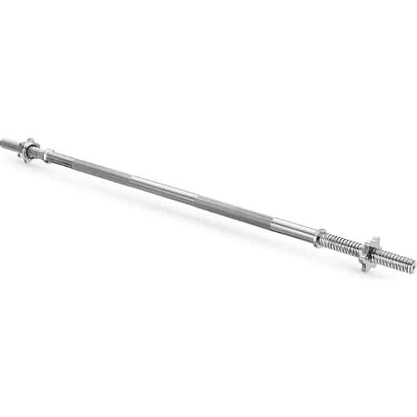 Gymtek® Halterstang - 120 cm lengte, ∅28 mm - Halter Stang voor Krachttraining, Home Gym, Fitness - incl. Stersluitingen